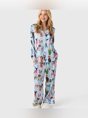 Karen Mabon Dog Print Pajama Set